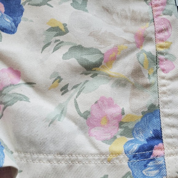 VTG 90s Denim Floral Pattern High Rise Shorts by Durango Sz 5 - Picture 3 of 6